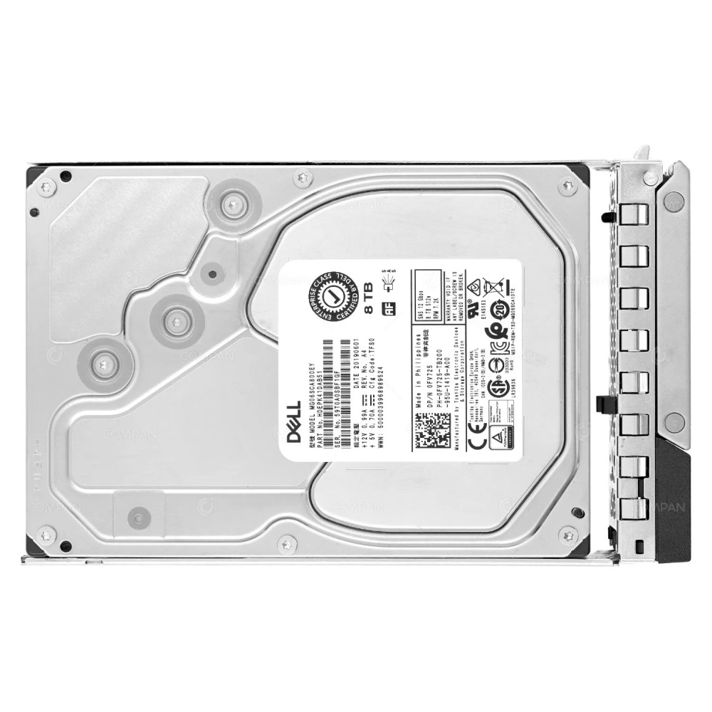 FV725  DELL HDD 8TB 7.2K SAS 12G 3.5" LFF FOR DELL POWEREDGE G14